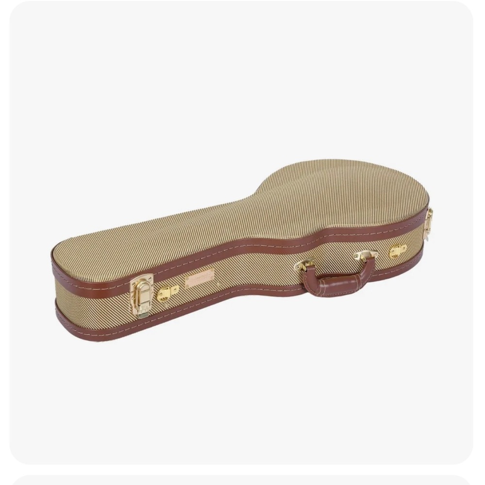 Crossrock F-style Mandolin Case, Vintage Tweed Looking F Body Madolin Hardshell